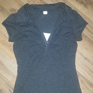 Women's Anxiety Gray top